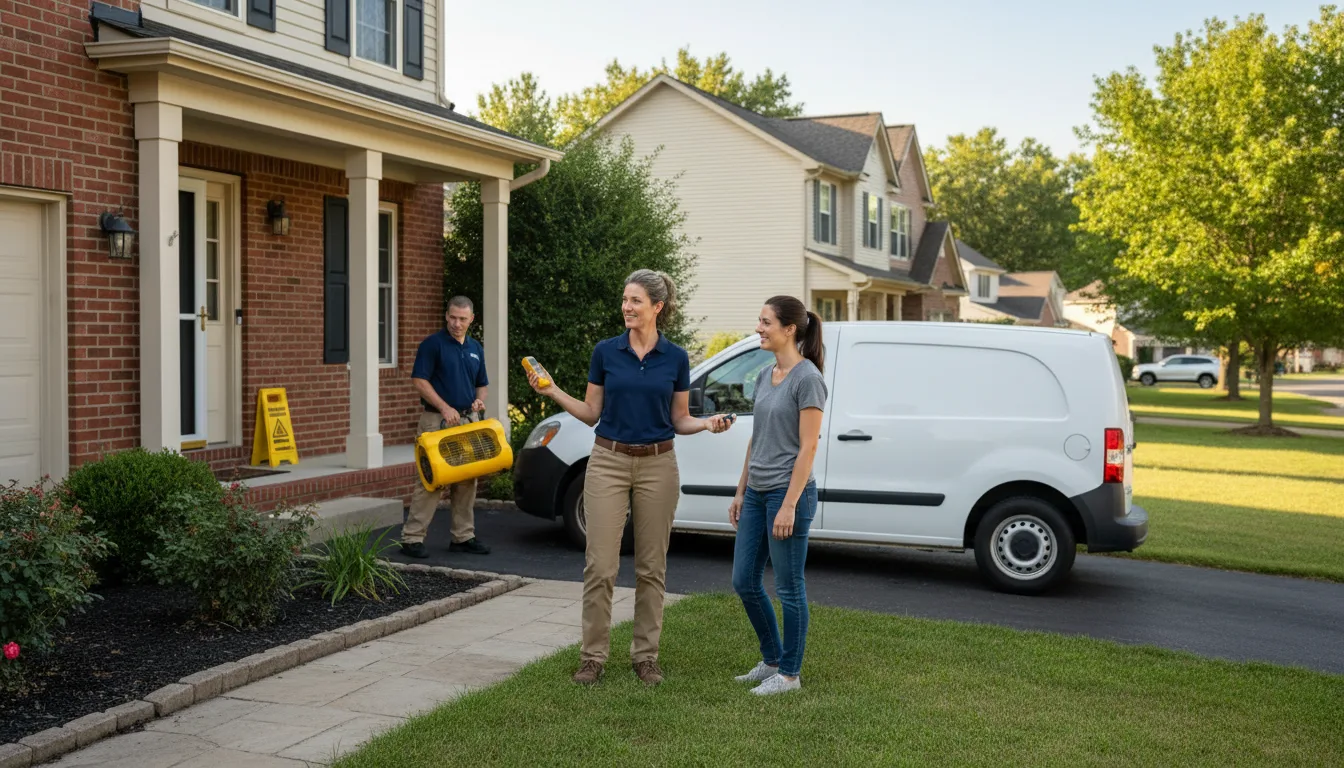 Water restoration image for Dehumidification And Cleanup Services in Crimora, VA